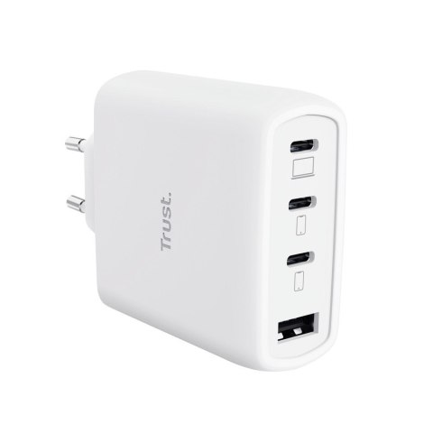 Trust Ładowarka biała MAXO GaN 65W 3xUSB-C 1xUSB-A