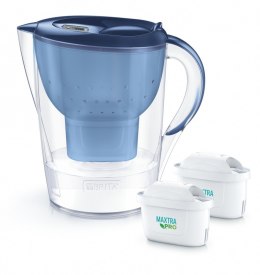 Brita Dzbanek filtrujący 3.5l Marella XL + 2 wkłady filtrujące MAXTRA PRO Pure Performance, niebieski
