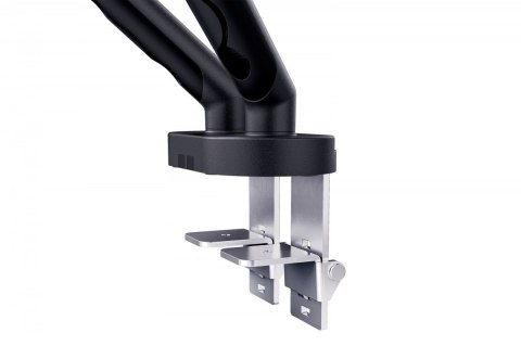 Digitus Ramię biurkowe podwójne z zaciskiem i sprężyną mechaniczną 2x LCD max. 35" obciążenie 2x10kg, VESA: 75x75, 100x100, czarne