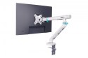 Digitus Ramię biurkowe pojedyncze z zaciskiem i sprężyną mechaniczną 1x LCD max. 35" 10kg, VESA: 75x75, 100x100, białe