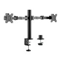 LogiLink Uchwyt na 2 monitory,17 -32 cale, ramie 380mm,2x12kg