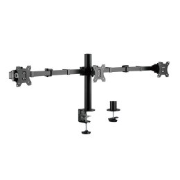 LogiLink Uchwyt na 3 monitory,17 -27 cali, ramie 380mm,3x7kg