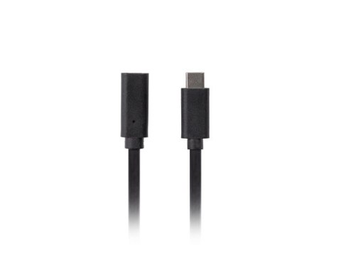 Lanberg Przedłużacz USB-C M/F 3.1 0.5m czarny