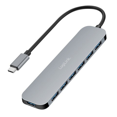 LogiLink Hub 7 portów USB3.2 USB-A, 5 Gbps, 20W PD
