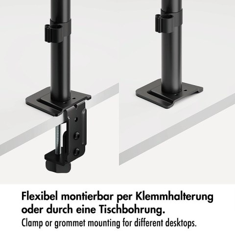 LogiLink Uchwyt na 3 monitory, 17-27 cale ,max 10kg na ramie