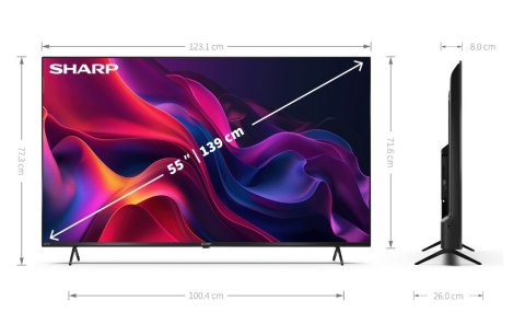 Sharp Telewizor LED 55 cali 55GK4245E
