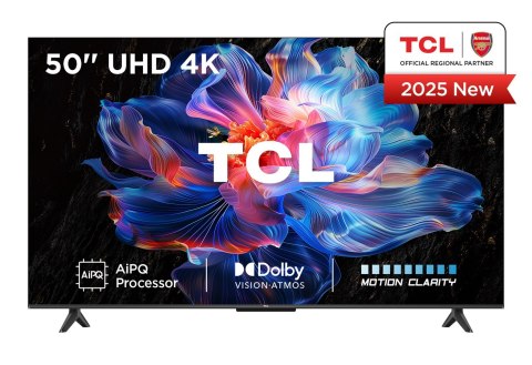 Telewizor TCL 50V6C DLED 50" 4K Ultra HD Google TV Dolby Atmos Metaliczny (OUTLET)