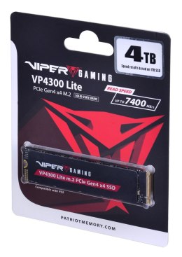 Dysk SSD PATRIOT Viper VP4300L NVMe 4TB (M.2 2280″ /2TB )