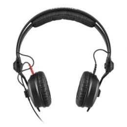 Sennheiser HD 25 PLUS - Słuchawki profesjonalne zamknięte przewód prosty i spiralny dodatkowe poduszki welurowe pokrowiec