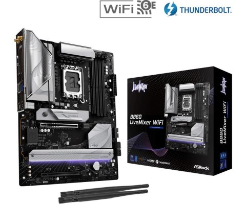 Asrock B860 LiveMixer WiFi Intel B860 LGA 1851 (Socket V1) ATX