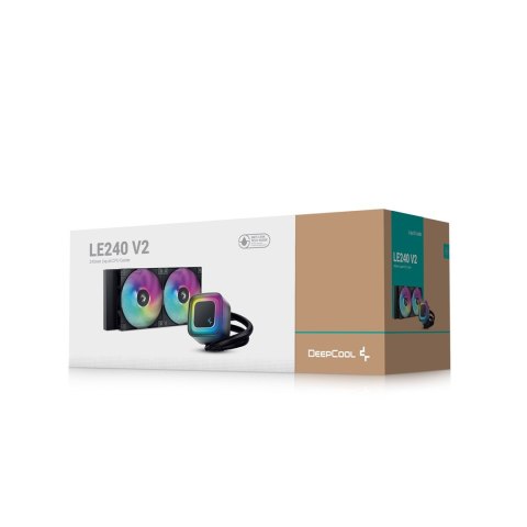 DeepCool LE240 V2 Procesor Chłodnica cieczy all-in-one 12 cm Czarny