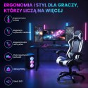 Extralink Gaming | Fotel gamingowy | biurowy, obrotowy, kubełkowy, czarno-biały, G-526