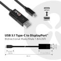 Kabel CLUB3D CAC-1557 USB C Displayport 1.4 Czarny