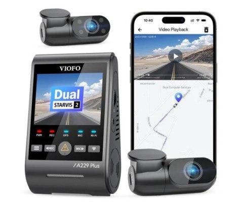 Wideorejestrator VIOFO A229 PLUS 3CH-G GPS