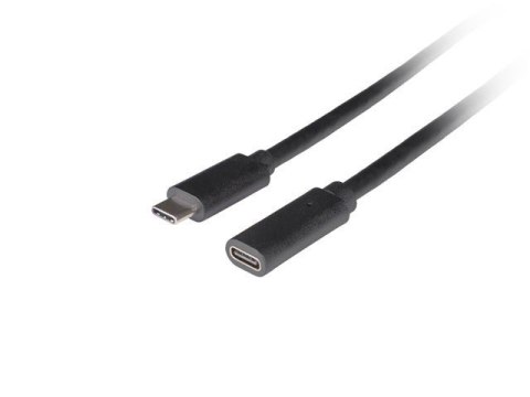 LANBERG PRZEDŁUŻACZ USB-C M/F 3.1 0.5M CZARNY