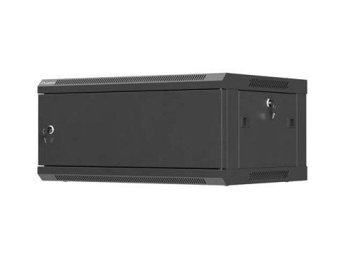 LANBERG SZAFA INSTALACYJNA RACK WISZĄCA 19" 4U 600X450 CZARNA DRZWI METALOWE (FLAT PACK)