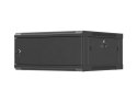 LANBERG SZAFA INSTALACYJNA RACK WISZĄCA 19" 4U 600X600 CZARNA DRZWI METALOWE (FLAT PACK)