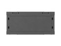 LANBERG SZAFA INSTALACYJNA RACK WISZĄCA 19" 4U 600X600 CZARNA DRZWI METALOWE (FLAT PACK)
