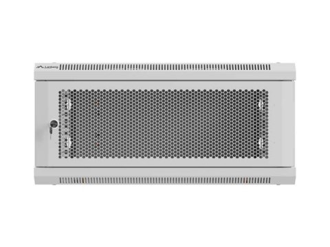 LANBERG SZAFA INSTALACYJNA RACK WISZĄCA 19" 4U 600X600 SZARA DRZWI PERFOROWANE (FLAT PACK)