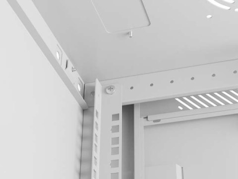 LANBERG SZAFA INSTALACYJNA RACK WISZĄCA 19" 4U 600X600 SZARA DRZWI PERFOROWANE (FLAT PACK)