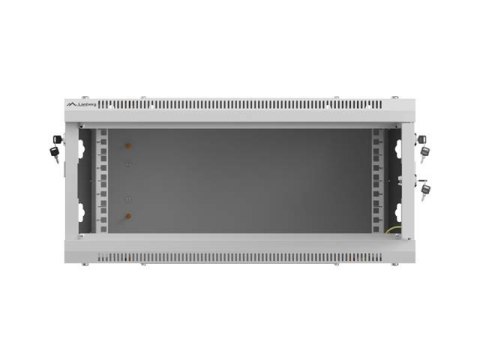 LANBERG SZAFA INSTALACYJNA RACK WISZĄCA 19" 4U 600X600 SZARA DRZWI PERFOROWANE (FLAT PACK)