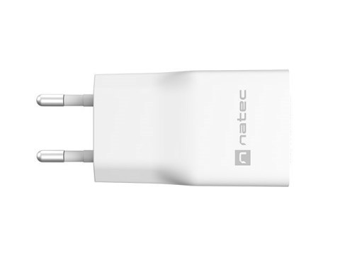 NATEC ŁADOWARKA SIECIOWA RIBERA GAN SLIM USB-A USB-C 20W BIAŁA