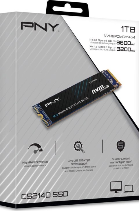 Dysk SSD PNY M280CS2140-1TB-RB (M.2 2280″ /1 TB )