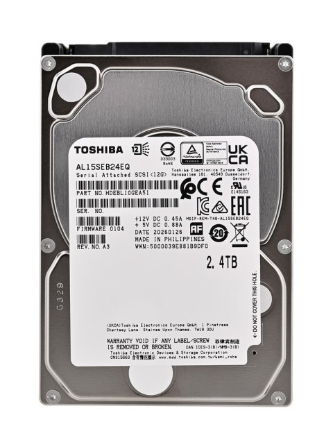 HDD Toshiba AL15SEB 2400GB 2,5" SAS AL15SEB24EQ