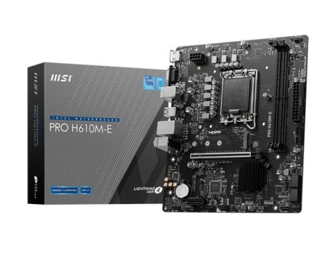 Płyta główna MSI PRO H610M-E (Socket 1700 /micro ATX)