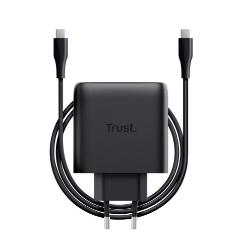 Trust Ładowarka MAXO GaN 65W 2xUSB-C czarna