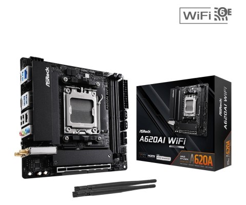Asrock A620AI WiFi AMD A620A Gniazdo AM5 mini ITX
