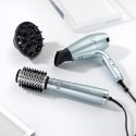BaByliss Hydro-Fusion Hydro Fusion Air Styler Szczotka z gorącym powietrzem Ciepły Kolor Aqua, Czarny, Metaliczny 700 W 2,5 m