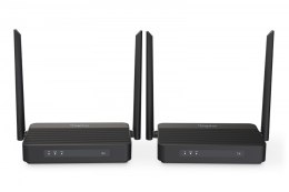 Digitus Przedłużacz / Extender HDMI bezprzewodowy z KVM do 100m | UHD 4K@60Hz | Audio | Niskie opóźnienie 16ms (Zestaw)