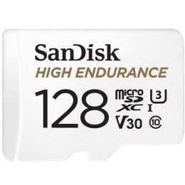 Karta pamięci MicroSDXC SanDisk High Endurance 128GB 100/40 MB/s A1 Class 10 V30 UHS-I U3 + adapter