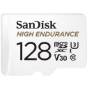 Karta pamięci MicroSDXC SanDisk High Endurance 128GB 100/40 MB/s A1 Class 10 V30 UHS-I U3 + adapter