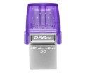 Pamięć USB Kingston Data Traveler MicroDuo 3C G3 256GB USB type A&C 3.2 Gen 1