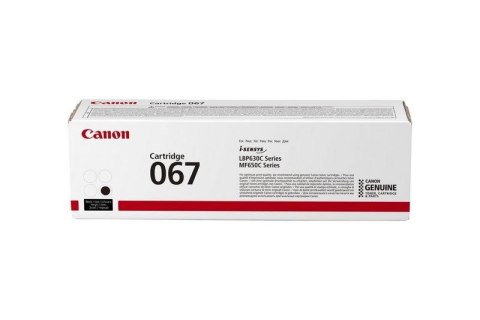 Canon 067 kaseta z tonerem 1 szt. Oryginalny Czarny