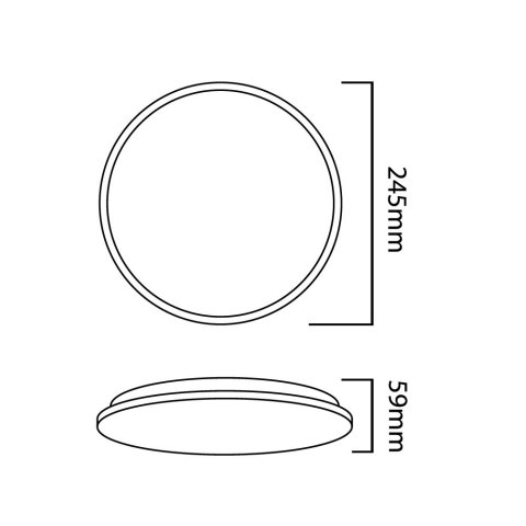 Maclean Lampa sufitowa LED z czujnikiem zmierzchu MCE347