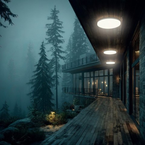 Maclean Lampa sufitowa LED z czujnikiem zmierzchu MCE347