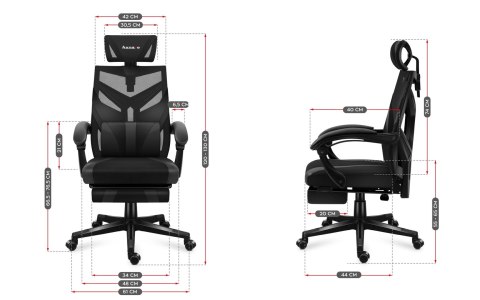 Fotel gamingowy Huzaro Combat 5.0 Black (OUTLET)