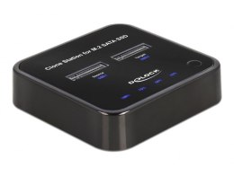 DeLOCK Stacja dokująca M.2 dla 2 x M.2 SATA SSD z funkcją klonowania