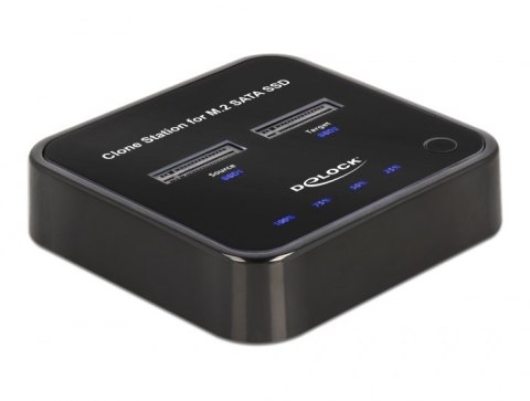 DeLOCK Stacja dokująca M.2 dla 2 x M.2 SATA SSD z funkcją klonowania