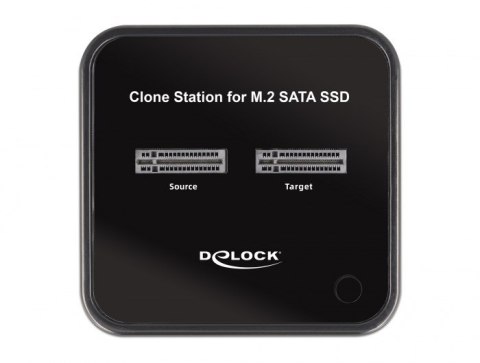 DeLOCK Stacja dokująca M.2 dla 2 x M.2 SATA SSD z funkcją klonowania