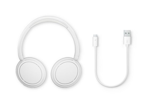 Philips 5000 series TAH5209WT/00 słuchawki/zestaw słuchawkowy Bezprzewodowy Opaska na głowę Połączenia/muzyka Bluetooth Biały