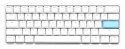Ducky DKON2061ST klawiatura Gaming USB QWERTY Amerykański międzynarodowy Biały