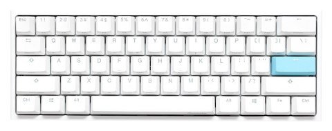 Ducky DKON2061ST klawiatura Gaming USB QWERTY Amerykański międzynarodowy Biały