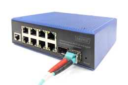 Przemysłowy 8+2 Port L2 Managed Gigabit Ethernet Switch 8x GE RJ45 + 2 SFP Port