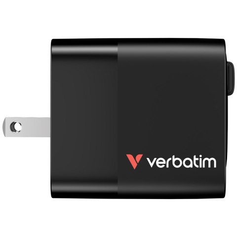 Ładowarka Verbatim Gan 65W 2xUSB-C PD,1xUSB-A, retrac. Przewód 32217