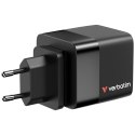 Ładowarka Verbatim Gan 65W 2xUSB-C PD,1xUSB-A, retrac. Przewód 32217