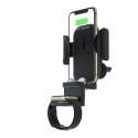 Terratec ChargeAir All Car Uchwyt aktywny Telefon komórkowy/Smartfon, Smartwatch Czarny